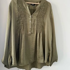 DKNY Green Blouse